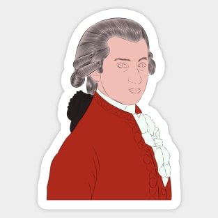 Wolfgang Amadeus Mozart - Portrait Sticker